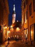 Town Hall in Distance, on Raekoja Plats, Tallinn, Estonia-Jonathan Smith-Photographic Print