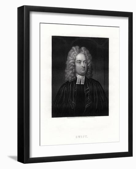 Jonathan Swift, Anglo-Irish Writer, 19th Century-B Holl-Framed Giclee Print