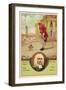 Jonathan Swift, Irish Author, and a Scene from His Novel Gulliver's Travels-null-Framed Giclee Print