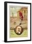 Jonathan Swift, Irish Author, and a Scene from His Novel Gulliver's Travels-null-Framed Giclee Print