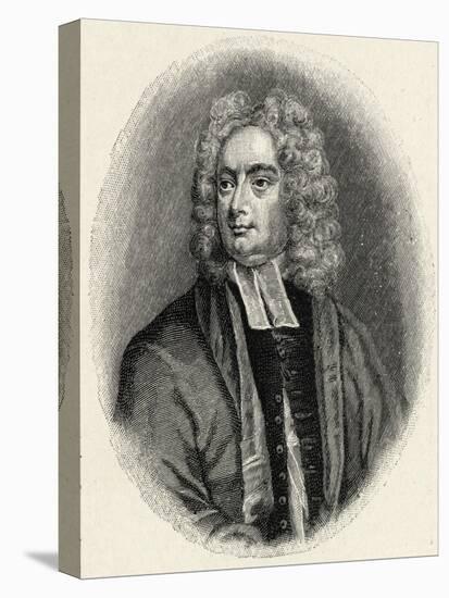Jonathan Swift - portrait-George Vertue-Stretched Canvas