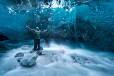 Self Portrait under a Glacier-Jonathan Tucker-Photographic Print