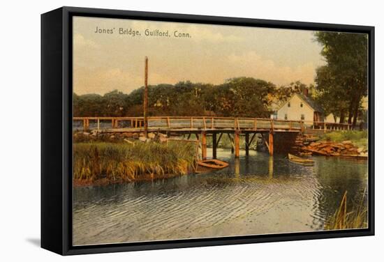 Jones' Bridge, Guilford, Connecticut-null-Framed Stretched Canvas