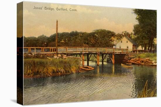 Jones' Bridge, Guilford, Connecticut-null-Stretched Canvas