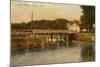 Jones' Bridge, Guilford, Connecticut-null-Mounted Art Print