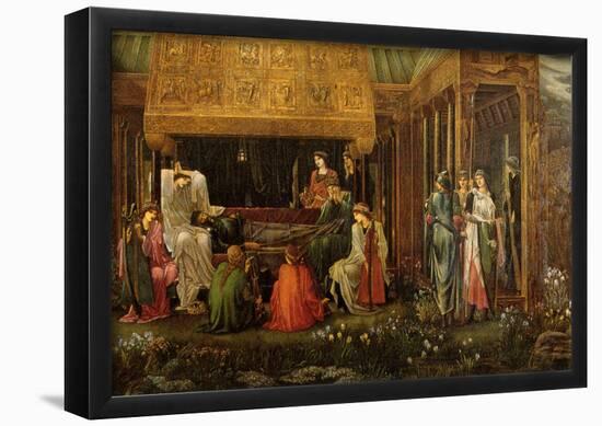 Jones - Death of King Arthur Art Print Poster-null-Framed Poster