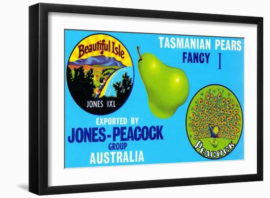 Jones-Peacock Tasmanian Pears-null-Framed Art Print