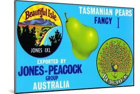 Jones-Peacock Tasmanian Pears-null-Mounted Art Print
