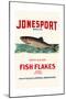 Jonesport Fish Flakes-null-Mounted Premium Giclee Print