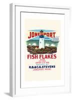 Jonesport Fish Flakes-null-Framed Art Print