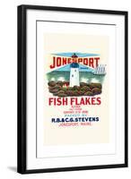 Jonesport Fish Flakes-null-Framed Art Print