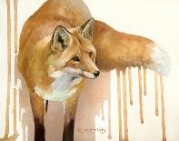 Gray Wolf Looking back-Joni Johnson-Godsy-Giclee Print