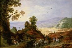 Mountain Landscape-Joos De Momper The Younger-Framed Stretched Canvas