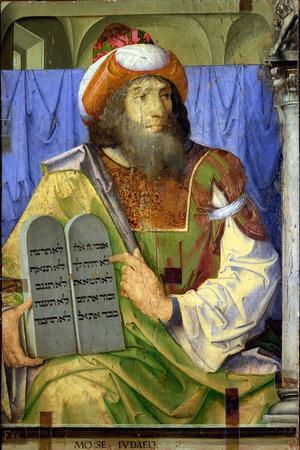 Moses with the Ten Commandments, from a Series of Portraits of Illustrious Men (Detail)