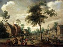 Disbanding of the City Guard Mercenaries by Prince Maurice on the Neude at Utrecht, 31 July-Joost Cornelisz Droochsloot-Framed Stretched Canvas