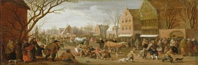 Disbanding of the City Guard Mercenaries by Prince Maurice on the Neude at Utrecht, 31 July-Joost Cornelisz Droochsloot-Framed Stretched Canvas