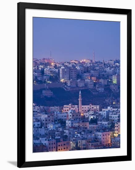 Jordan, Amman, Elevated View of Jebel Amman-Walter Bibikow-Framed Photographic Print