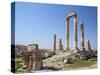 Jordan, Amman, the Citadel. the Ruins of the Temple of Hercules-Nigel Pavitt-Stretched Canvas