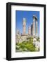 Jordan, Amman, the Citadel. the Ruins of the Temple of Hercules-Nigel Pavitt-Framed Photographic Print