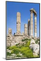 Jordan, Amman, the Citadel. the Ruins of the Temple of Hercules-Nigel Pavitt-Mounted Photographic Print