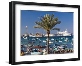 Jordan, Aqaba, Port of Aqaba-Walter Bibikow-Framed Photographic Print