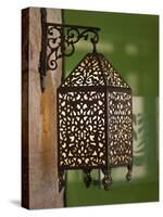 Jordan, Aqaba, Traditional Arab Lamp-Walter Bibikow-Stretched Canvas