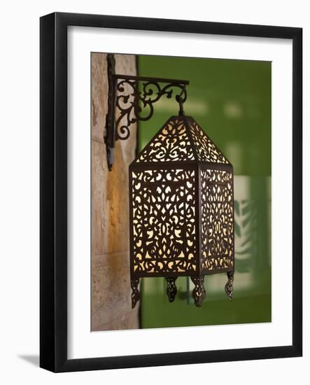 Jordan, Aqaba, Traditional Arab Lamp-Walter Bibikow-Framed Photographic Print