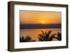 Jordan, Dead Sea. Sunset over the Dead Sea with the Mountains of Israel Beyond.-Nigel Pavitt-Framed Photographic Print