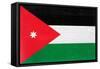 Jordan Flag Design with Wood Patterning - Flags of the World Series-Philippe Hugonnard-Framed Stretched Canvas