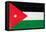 Jordan Flag Design with Wood Patterning - Flags of the World Series-Philippe Hugonnard-Framed Stretched Canvas