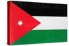 Jordan Flag Design with Wood Patterning - Flags of the World Series-Philippe Hugonnard-Stretched Canvas