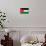 Jordan Flag Design with Wood Patterning - Flags of the World Series-Philippe Hugonnard-Art Print displayed on a wall