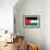 Jordan Flag Design with Wood Patterning - Flags of the World Series-Philippe Hugonnard-Framed Art Print displayed on a wall