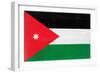 Jordan Flag Design with Wood Patterning - Flags of the World Series-Philippe Hugonnard-Framed Art Print
