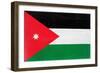 Jordan Flag Design with Wood Patterning - Flags of the World Series-Philippe Hugonnard-Framed Premium Giclee Print