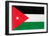 Jordan Flag Design with Wood Patterning - Flags of the World Series-Philippe Hugonnard-Framed Premium Giclee Print