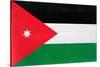 Jordan Flag Design with Wood Patterning - Flags of the World Series-Philippe Hugonnard-Stretched Canvas