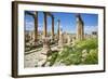 Jordan, Jerash. a Section of the Cardo of the Ancient Roman City of Jerash.-Nigel Pavitt-Framed Photographic Print