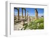 Jordan, Jerash. a Section of the Cardo of the Ancient Roman City of Jerash.-Nigel Pavitt-Framed Photographic Print