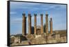 Jordan, Jerash, Temple of Artemis-Claudia Adams-Framed Stretched Canvas