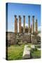 Jordan, Jerash. the Ruins of the Sacred Temple of Artemis in the Ancient Roman City of Jerash.-Nigel Pavitt-Stretched Canvas