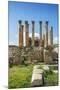 Jordan, Jerash. the Ruins of the Sacred Temple of Artemis in the Ancient Roman City of Jerash.-Nigel Pavitt-Mounted Photographic Print