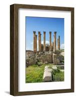 Jordan, Jerash. the Ruins of the Sacred Temple of Artemis in the Ancient Roman City of Jerash.-Nigel Pavitt-Framed Photographic Print