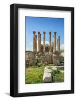 Jordan, Jerash. the Ruins of the Sacred Temple of Artemis in the Ancient Roman City of Jerash.-Nigel Pavitt-Framed Photographic Print
