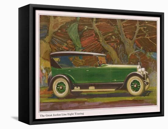 Jordan Line Eight Touring Car, Magazine Advertisement, USA, 1925-null-Framed Stretched Canvas