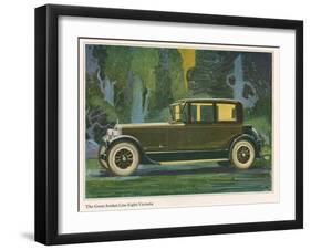 Jordan Line Eight Victoria Car, Magazine Advertisement, USA, 1925-null-Framed Giclee Print