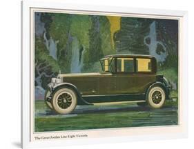 Jordan Line Eight Victoria Car, Magazine Advertisement, USA, 1925-null-Framed Giclee Print