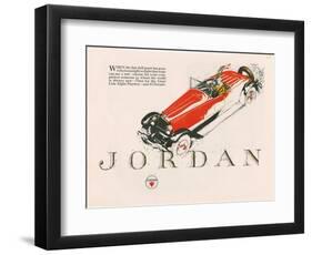 Jordan, Magazine Advertisement, USA, 1925-null-Framed Premium Giclee Print