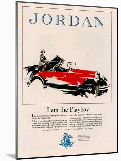 Jordan, Magazine Advertisement, USA, 1926-null-Mounted Giclee Print