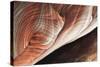 Jordan, Petra, Colorful Patterns in Sandstone Ancient-Claudia Adams-Stretched Canvas